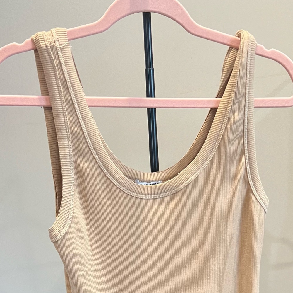 Nude mini dress